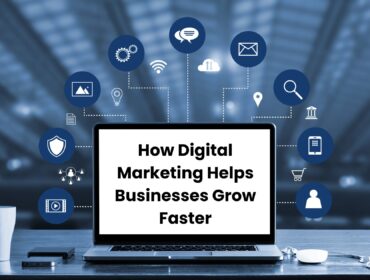 Digital marketing strategies illustration showing how digital marketing helps businesses grow faster