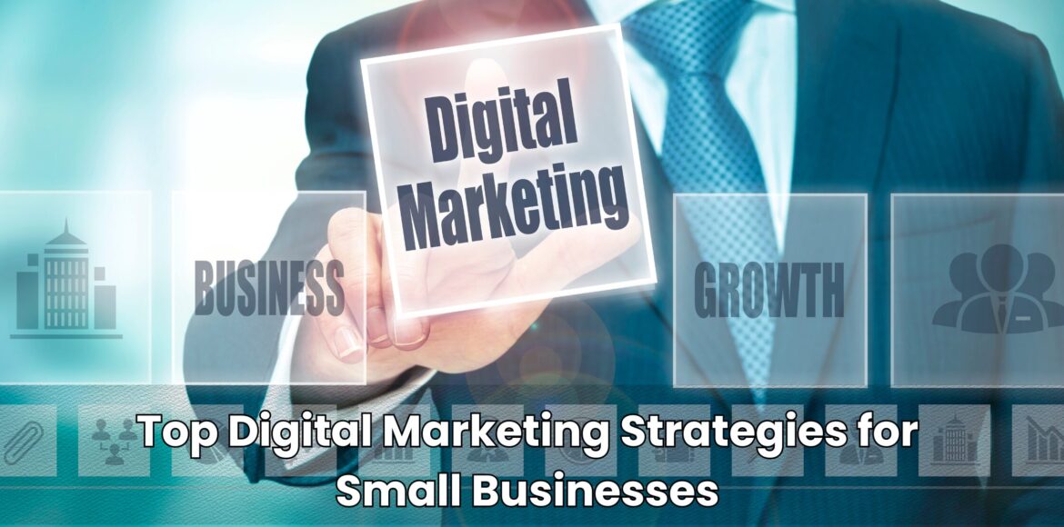how digital marketing helps small businesses grow with online marketing tools illustration