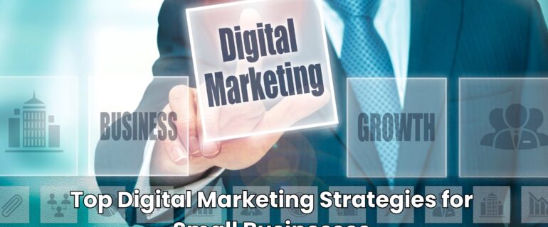 how digital marketing helps small businesses grow with online marketing tools illustration