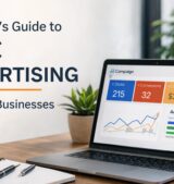 Beginner’s guide to PPC advertising for small businesses in Bangalore showing Google Ads strategy and paid marketing concept