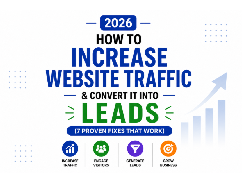 How to increase website traffic and convert it into leads with 7 proven strategies in 2026