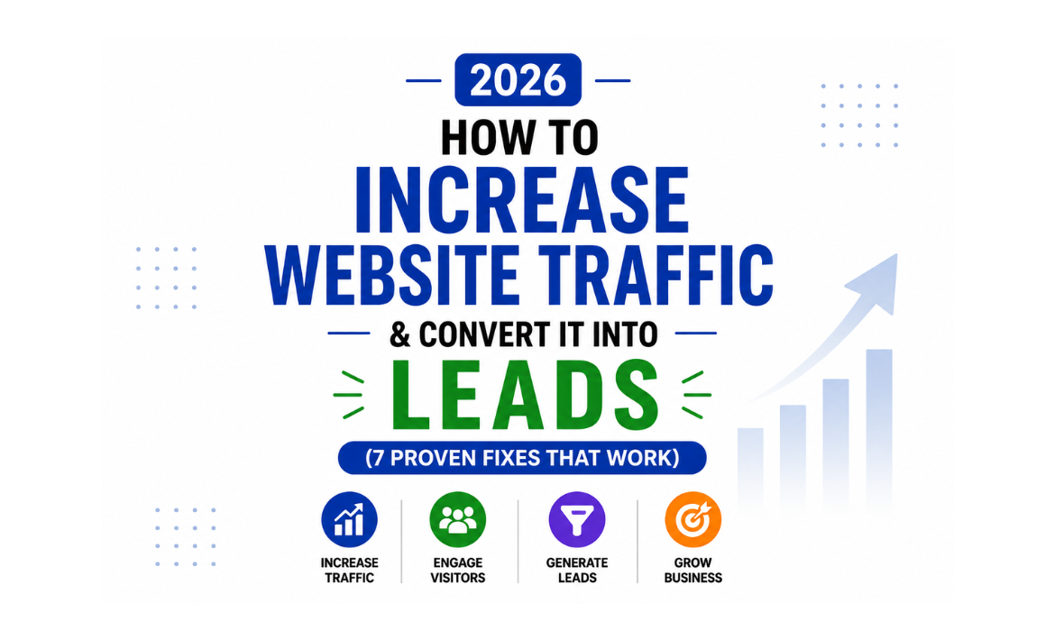 How to increase website traffic and convert it into leads with 7 proven strategies in 2026
