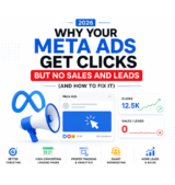 Why Your Meta Ads Get Clicks But No Sales & Leads (2026) Why Your Meta Ads Get Clicks But No Sales And Leads in 2026 guide illustration